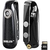 BOBLOV Mini Body Camera with Video: 32GB Tiny Body Cams with Back Clip | 007 1080P Small Wearable Camera with Audio Recording -User Friendly for Bike/Pet/Home/Proof