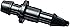 Rain Bird BC25-30PS Drip Irrigation Universal 1/4" Barbed Coupling Fitting, Fits All Sizes of 1/4" Drip Tubing, 30-Pack