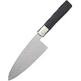 Kai Wasabi Deba Knife 6", Traditional Japanese Knife For Fish And Poultry, Stainless Steel Blade, Comfortable Handle, Handcra