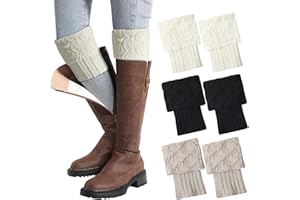 Ymomode Leg Warmers - Boot Socks for Women, 1 Pair Boot Cuffs Topper for Women Winter Leg Warmer Socks, Ankle Warmers