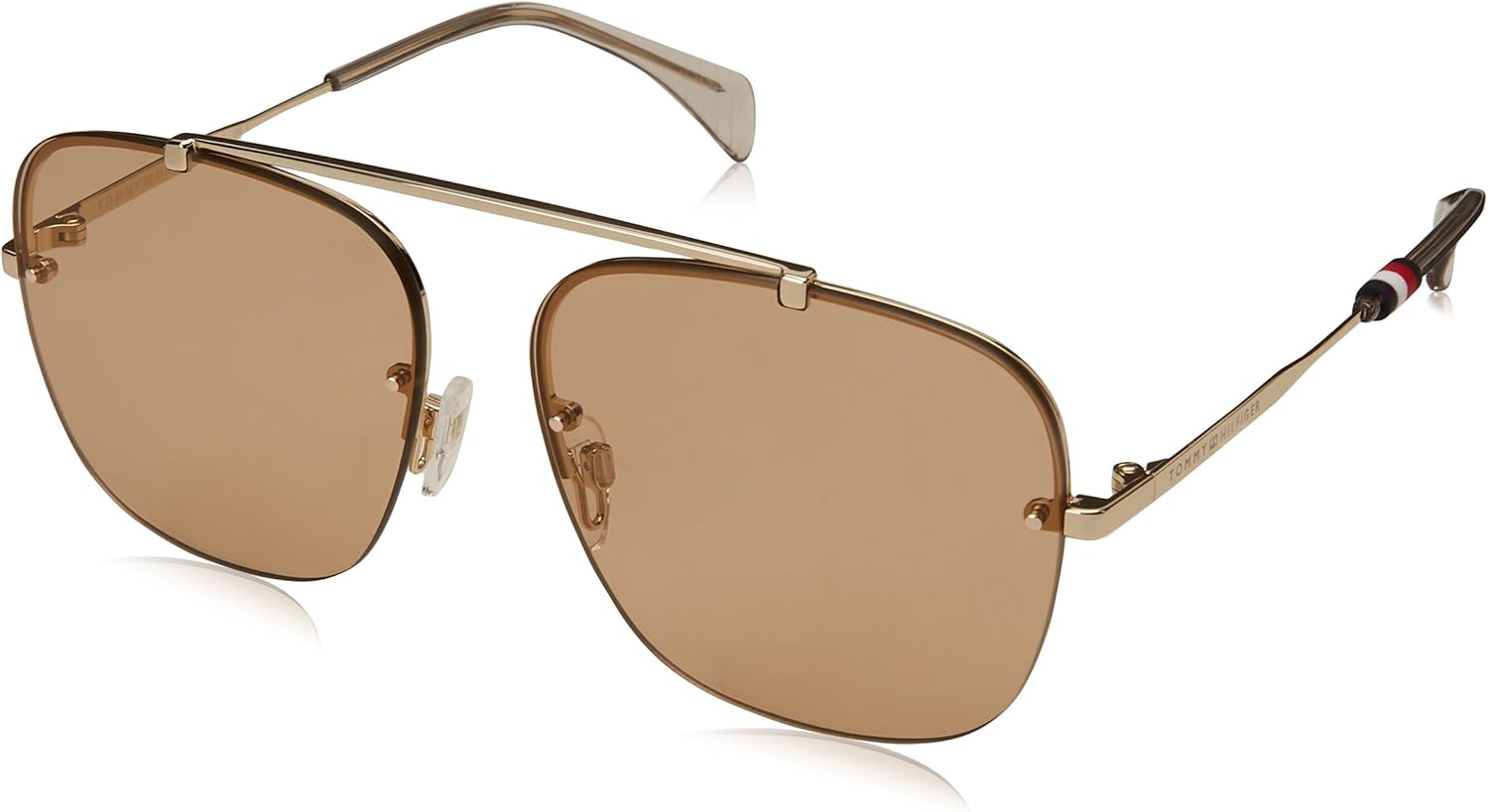 Tommy Hilfiger Women's TH1574/S Aviator Sunglasses, Gold