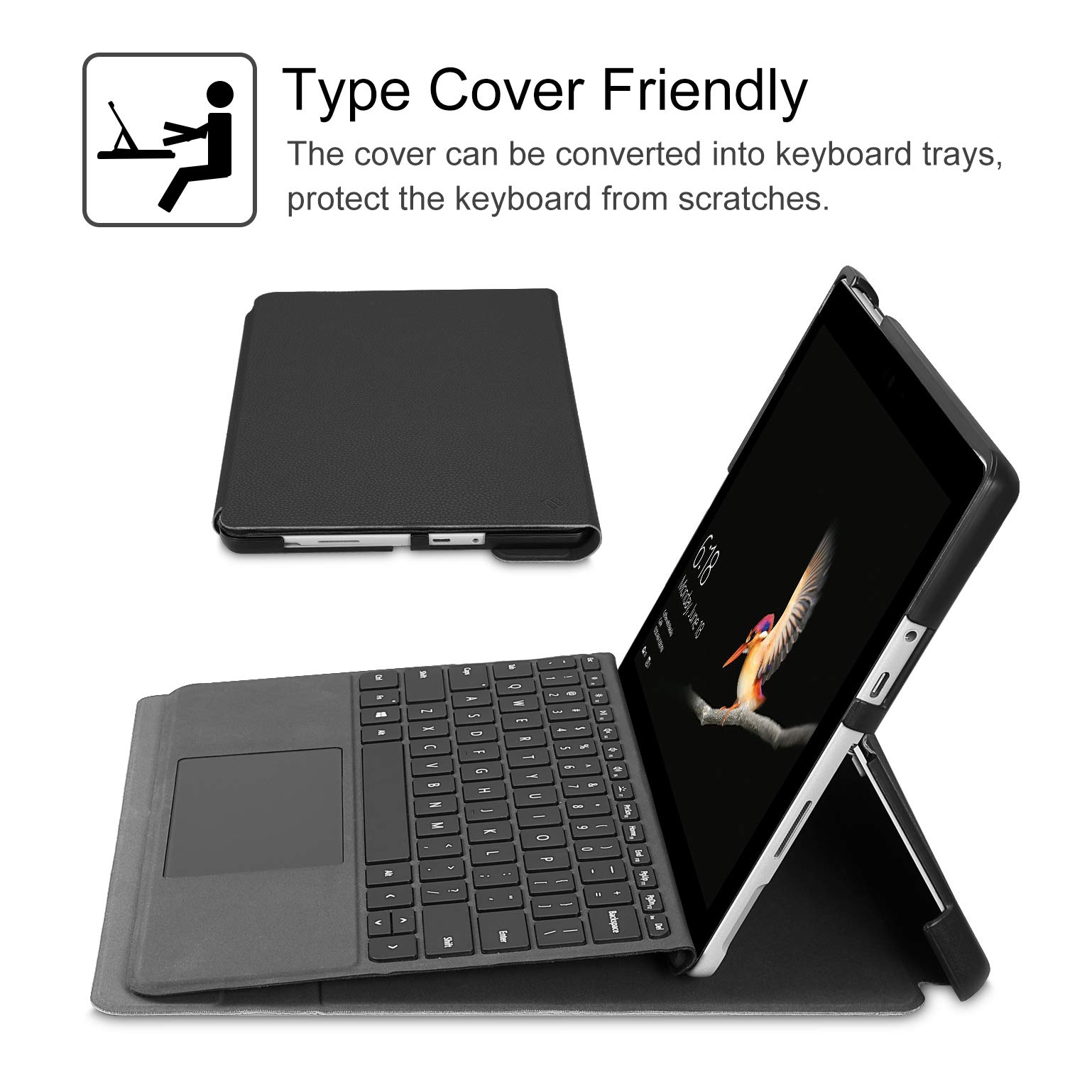 For Microsoft Surface Go 2 10inch Case Multiple Angle Hard Shell