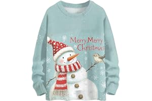 XIAXOGOOL Ugly Christmas Sweaters for Women 2025 Funny Plus Size Xmas Tops Cute Sweater Pullover Crewneck Holiday Sweatshirts