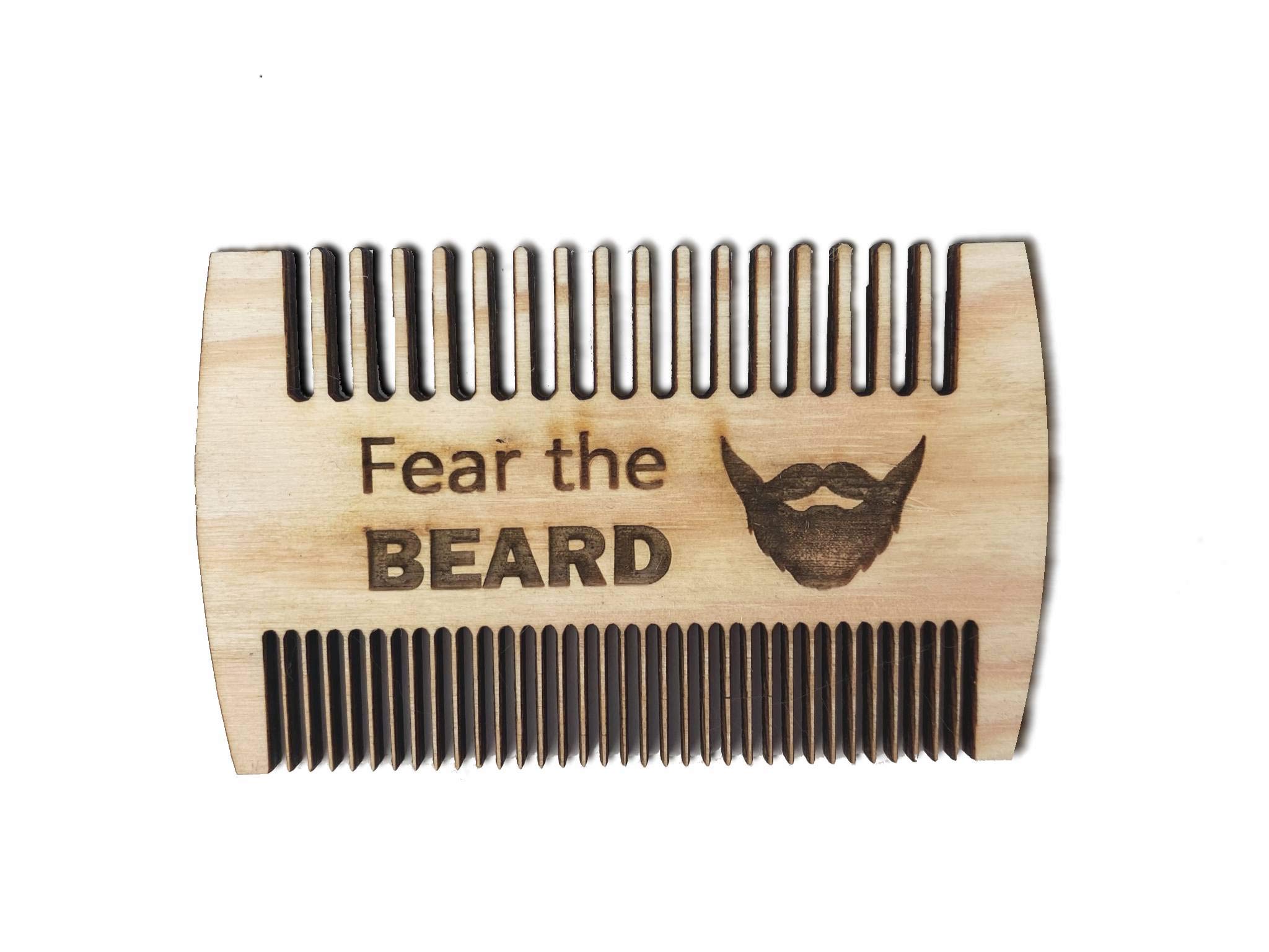 Wooden Comb Hair Comb Wooden Beard Comb Antistatic Comb Wooden Pocket Comb with Double Fine and Coarse Teeth for Men
