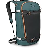 Osprey Soelden 25L Ski and Snowboard Backpack - Lightweight Men's Backcountry Pack - Avalanche Safety Access - Diagonal/A-Frame Ski Carry, Snowboard Carry - 100% Recycled Nylon, Cascade Blue
