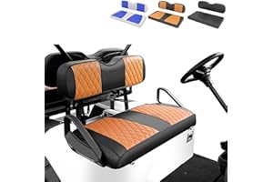 Rosefray Golf Cart Seat Covers for Club Car & EZGO & Yamaha Replace Back/Front seat Cover/Rear Seat Cushions