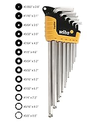 Wiha 66991 MagicRing Ball End Hex Key Set, Long