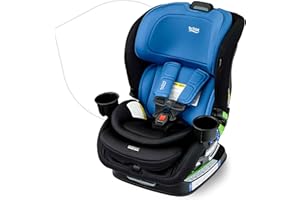 Britax Poplar Convertible Car Seat, 2-in-1 Car Seat with Slim 17-Inch Design, ClickTight Technology, Cobalt Onyx