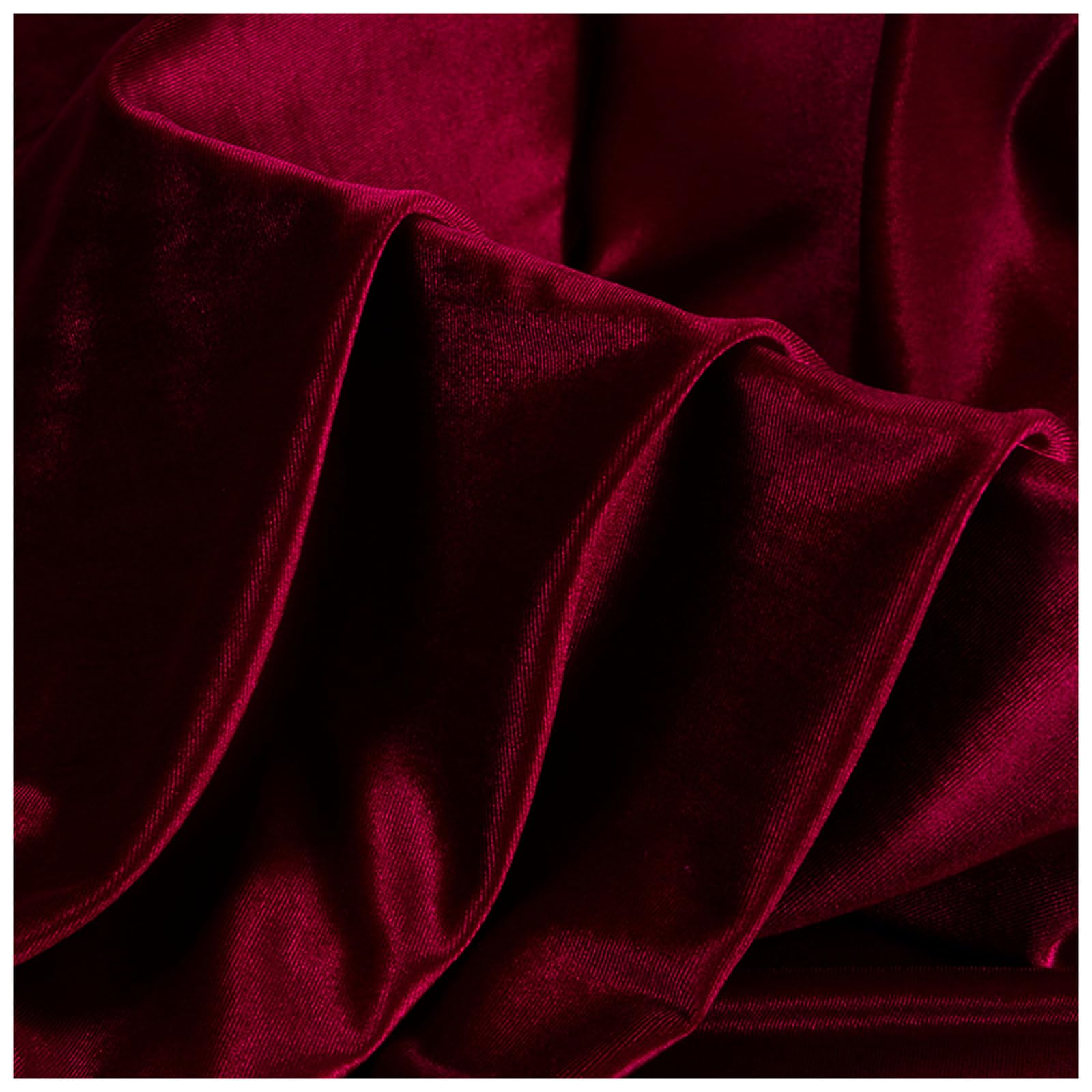155cm Wide Stretch Velvet Fabric Glossy Velour Material for Upholstery Sofa Couch Costumes Crafting Dressmaking Curtain Blind Cushion Craft(Size:155x200cm,Color:Wine red)