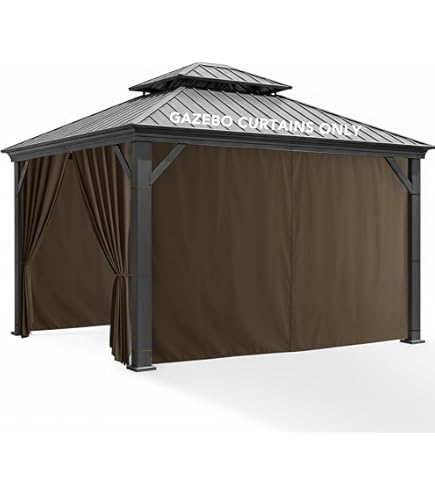 カーテン ann Amazon.com : Tngan Gazebo Universal Replacement Privacy Curtain