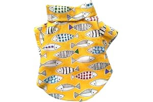 MaruPet Dog Hawaiian Shirt NewStyle Summer Beach Vest Short Sleeve Pet Clothes Dog Top Floral T-Shirt Hawaiian Tops Dog Jackets Outfits for Small Dogs Breeds Cats