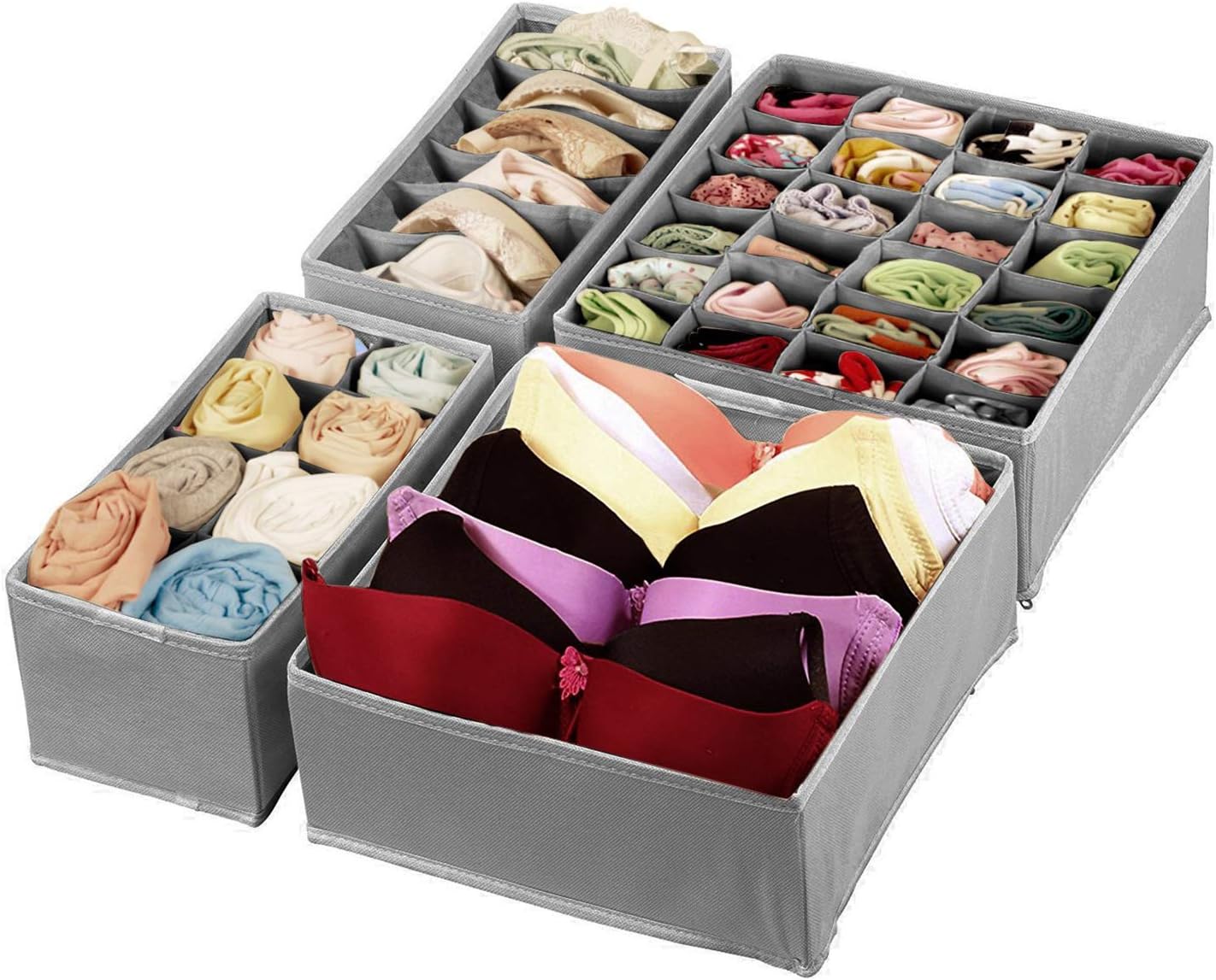 VLikeze Underwear Organizer, Drawer Divider Kit Closet Foldable Storage