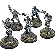 War World Gaming Futuristic Law Enforcement Officers Full Set – 28mm Heroic Scale Sci-Fi Wargame Miniatures Figures Model Painting Minis Police Enforcer Wargaming
