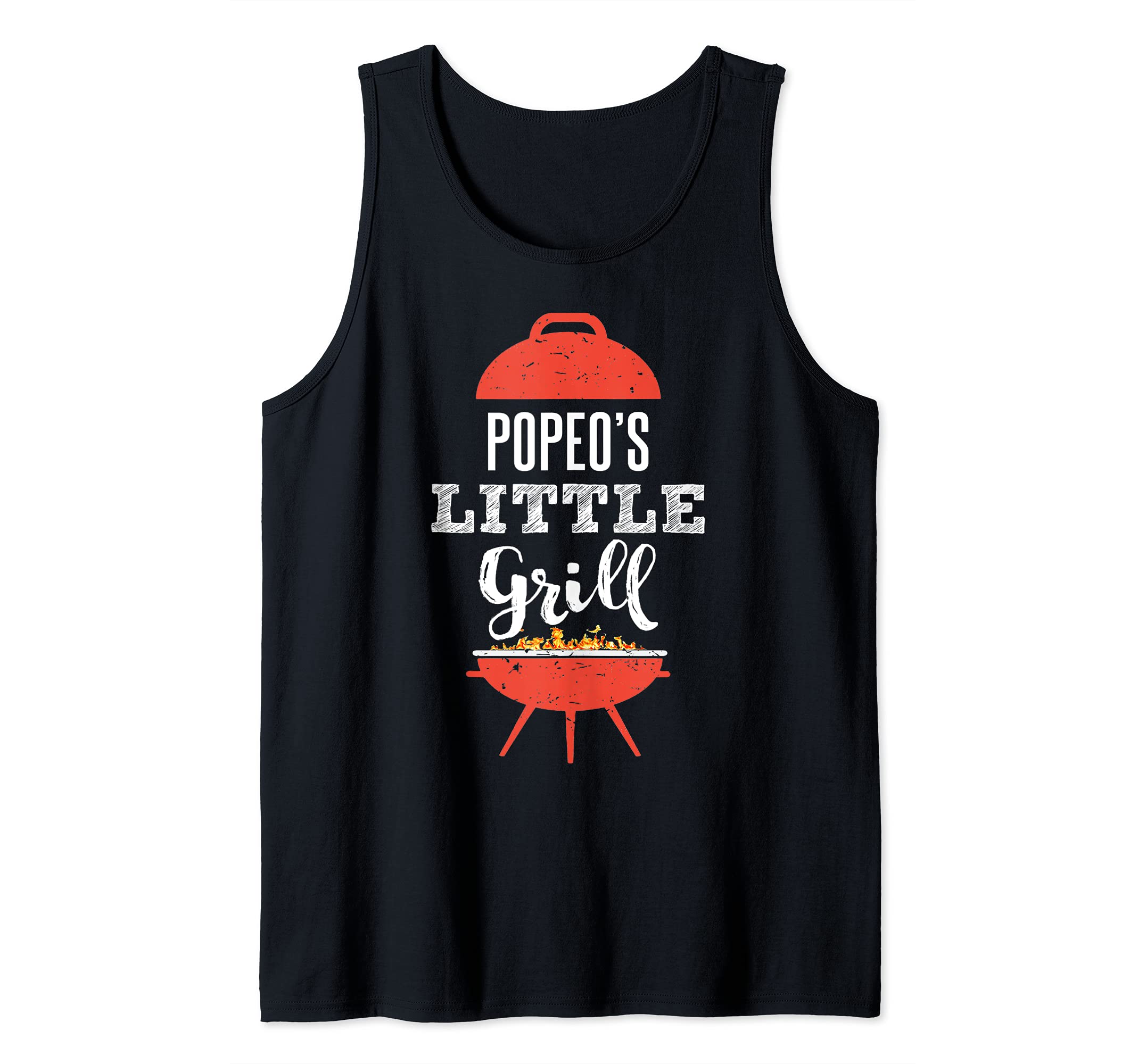 Funny BBQ Grilling Gift Design for Popeo's Little Grill Tank Top
