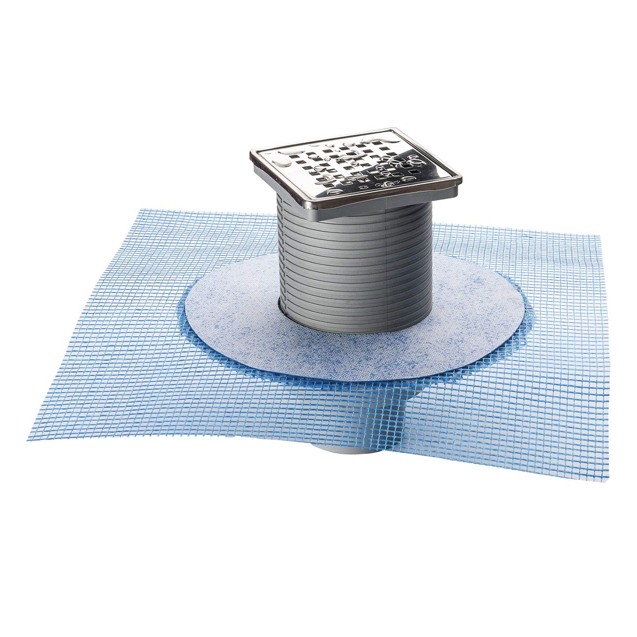 First Plast CHABSR15IN Siphoned lid 150x150 mm with mesh and 304 Stainless Steel Grid