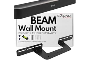 Soundbass Soundbar Mount for Sonos Beam Compatible with Generation 1 & 2 Sonos Beam Sound Bar Includes All Necessary Mounting