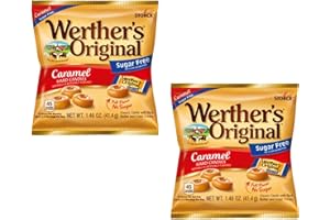 Werther's Original Hard Candies Caramel Flavored - Pack of 2 - Delicious Caramels in Every Bag - Perfect for Sharing with Friends and Family - Small Bags