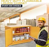Horison Industries COSHH Cabinet Fireproof Flammable Storage 915x900x459mm view 6