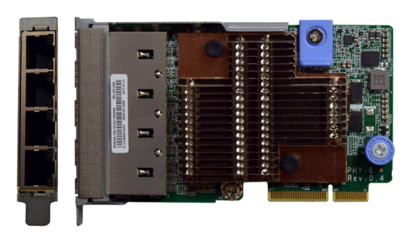 Lenovo ThinkSystem - Network adapter - LAN-on-motherboard (LOM) - Gigabit Ethernet x 4 - for ThinkAgile VX Certified Node 7Y94, 7Z12, ThinkAgile VX7820 Appliance