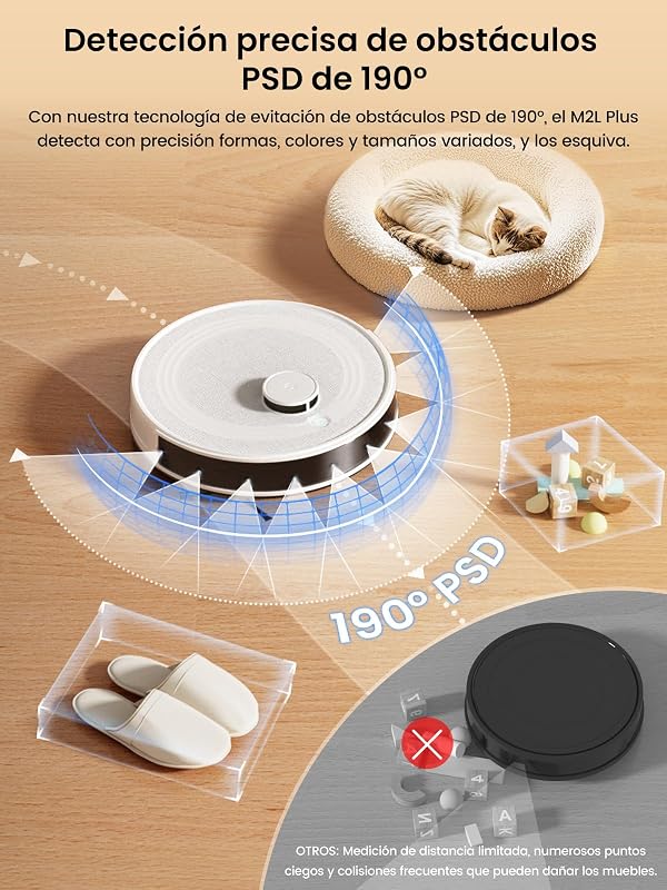 M2L Plus Robô Aspirador e Esfregão com Esvaziamento Automático de Poeira — foto 4 de 8