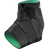 Mueller Sports Medicine Green Adjustable Ankle Support Brace, Ankle Pain Relief Support for Men and Women, Ideal for Sprains, Strains, Arthritis, Black, One Size