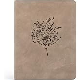 NLT Hosanna Revival Bibles Notetaking Bible: Marlo Theme, Wide Margins for Study and Journaling, Leather-like Taupe Floral Co