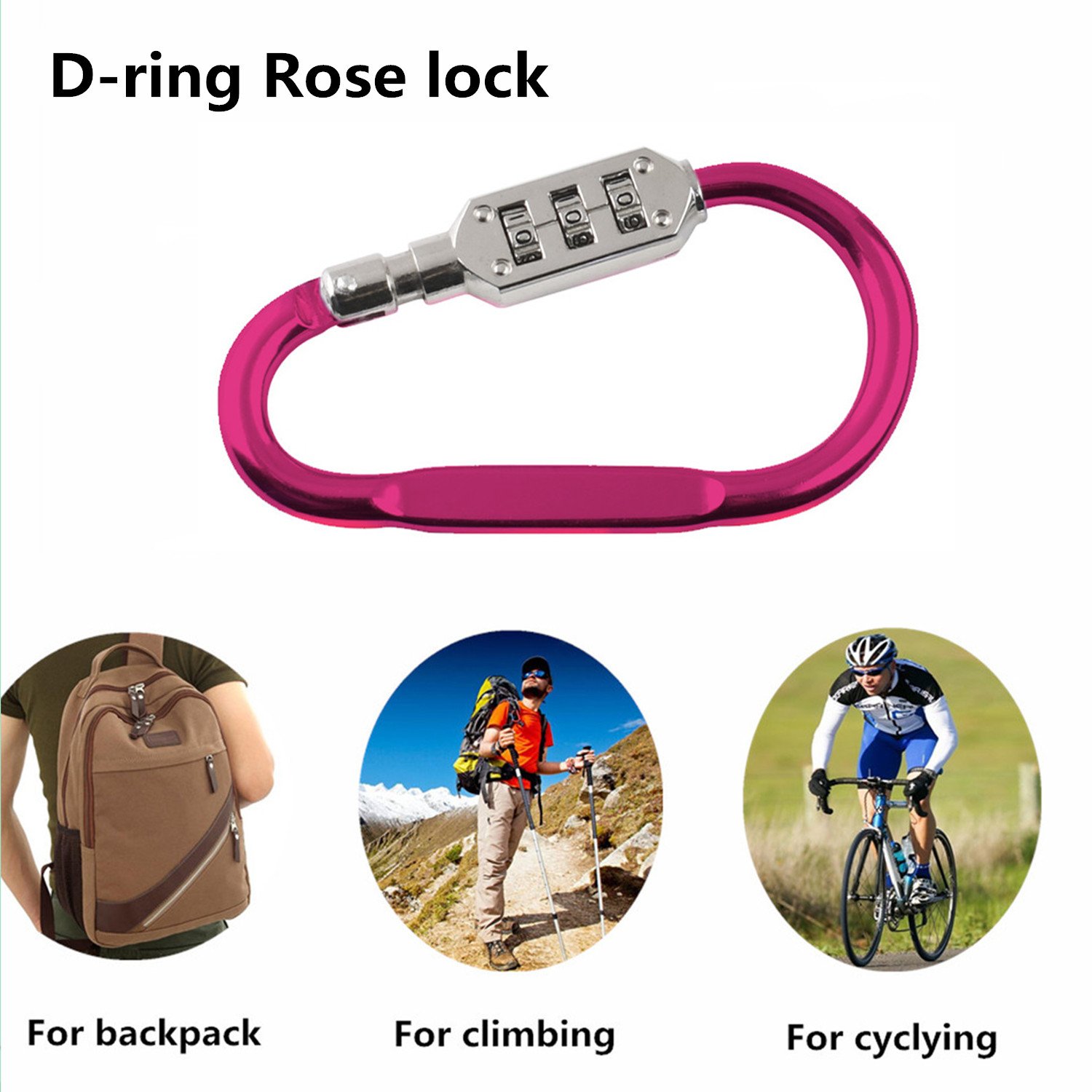 Heavy Duty Helmet Lock AntiTheft Resettable Combination Lock Security
