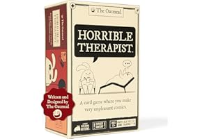 EXPLODING KITTENS LLC Exploding Kittens Horrible Therapist: Base Edition 3-8 Players - Ages 17+ - 15 Minutes to Play - Comic Building Game - Card Game, Ideal for Family Night Fun, Teens and Adult