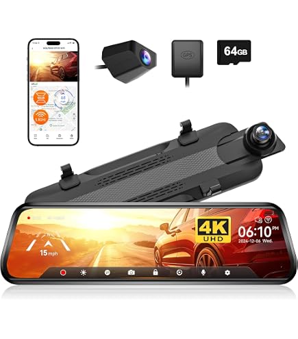 STREAM MEDIA MIRROR DASH CAM T860-1 本体 Amazon.com: JOMISE T860+ Mirror Dash Cam 4K Front and 2.5K Rear