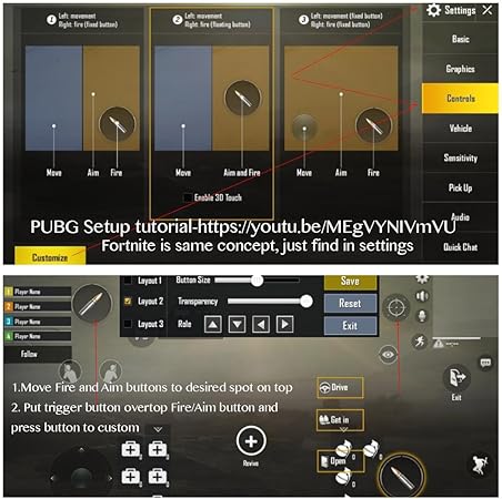 Mobile Game Controller Trigger Shoot And Aim L1r1 Mobile Joystick Phone Ring Holder For Mobile Shooting Games Including Pubg Fortnite Fits