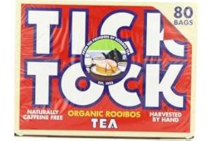 Tick Tock Organic Rooibos Tea Bags 80 Per Pack