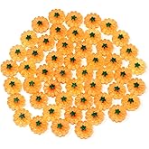 Honbay 50PCS Pumpkin Slime Charms Halloween Flatback Resin Cabochons Cute Vegetable Embellishments for Hair Accessories Phone Case Scrapbooking Crafts