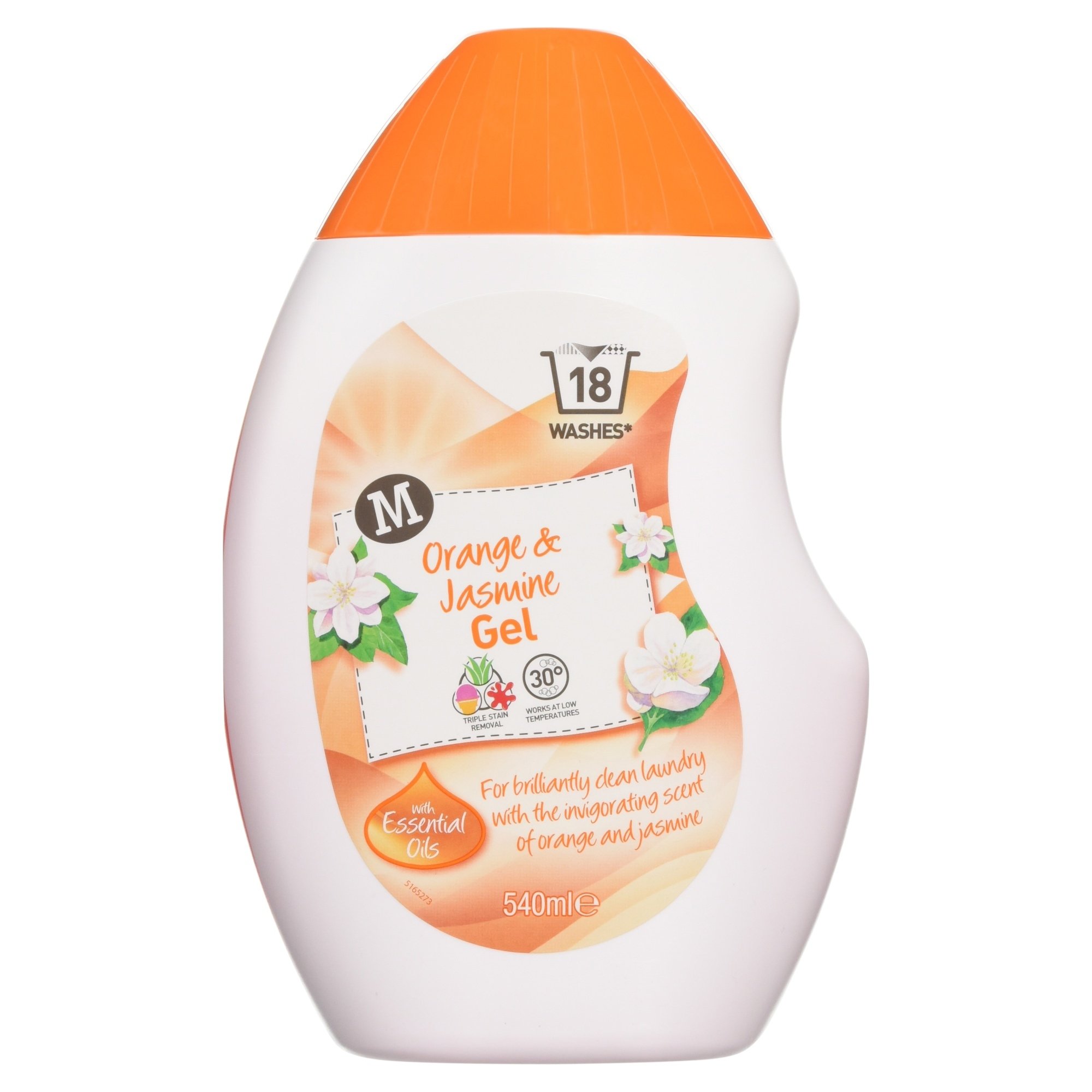 Morrisons Laundrygel Orange & Jasmine, 540ml, 18 Washes