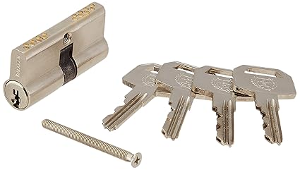 Harrison H-0540 60mm Brass Six Pin Smart Key Cylinder Set (Silver)