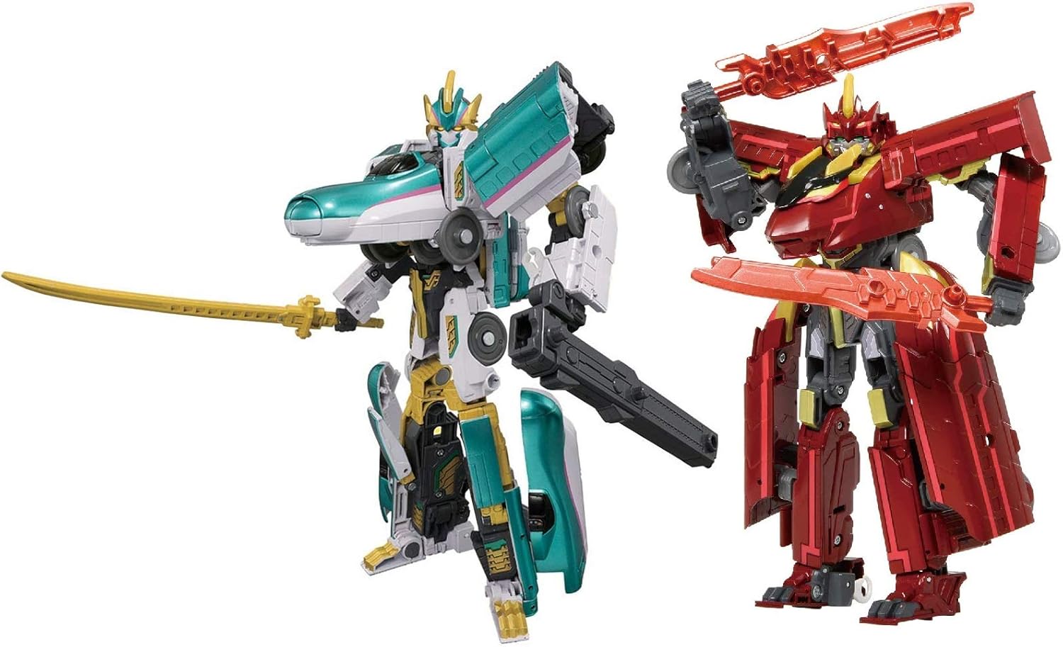 Amazon プラレール 新幹線変形ロボ シンカリオン E5mkiiオーバークロス ブラックシンカリオン紅 Dxs101 シンカリオン E5はやぶさ Mkii Dxs13 ブラックシンカリオン紅 2体セット ロボット 子ども向けフィギュア おもちゃ