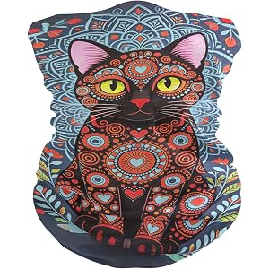HIWUFKR Neck Gaiter Cooling UV Protection Bandana Breathable Face Cover Scarf for Women Men