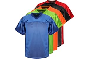 Rioofinx Youth Blank Football Jersey for Boy's, Kid's Athletic Practice Sports T-Shirt Hip Hop Jersey for Party