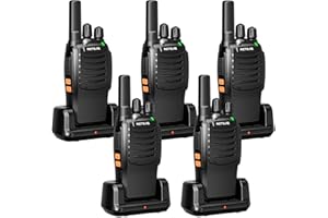 Retevis H777 Walkie Talkies Long Range Rechargeable Two Way Radios Separate Charging Dock Built-in Flashlight FRS Durable 2 W