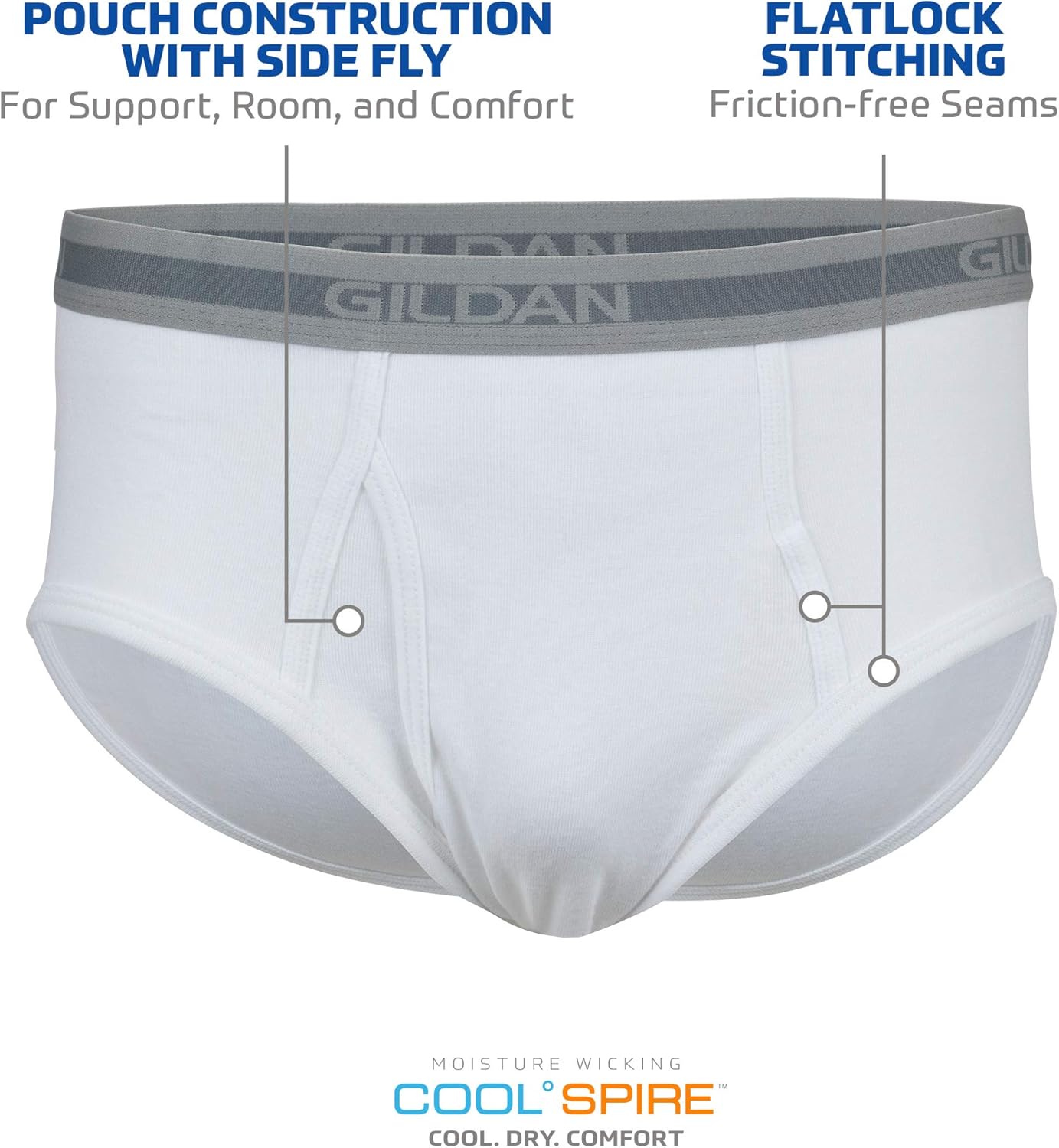 Gildan Men's Brief Underwear Multipack at  Men’s Clothing store