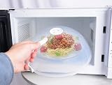 Cymax Microwave Cover with Handle Anti Splatter Steam Vents view 4