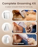 oneisall Dog Grooming Vacuum 15000Pa 2L 6-Tool Clipper Kit Quiet 59dB view 6