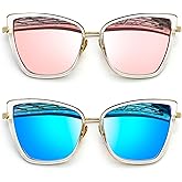 Joopin Oversized Cateye Sunglasses for Women Fashion Cat Eye Sun Glasses UV Protection Ladies Shades Sunnies