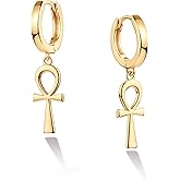 VACRONA Gold Heart Hoop Earrings Huggie Earrings for Women 14k Gold Plated Small Hoops Earrings