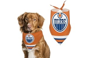 Edmonton Dog Bandana Scarf, Dog Scarf Adjustable Pet Dog Triangle Bibs Scarf for Small and Medium Dogs E011