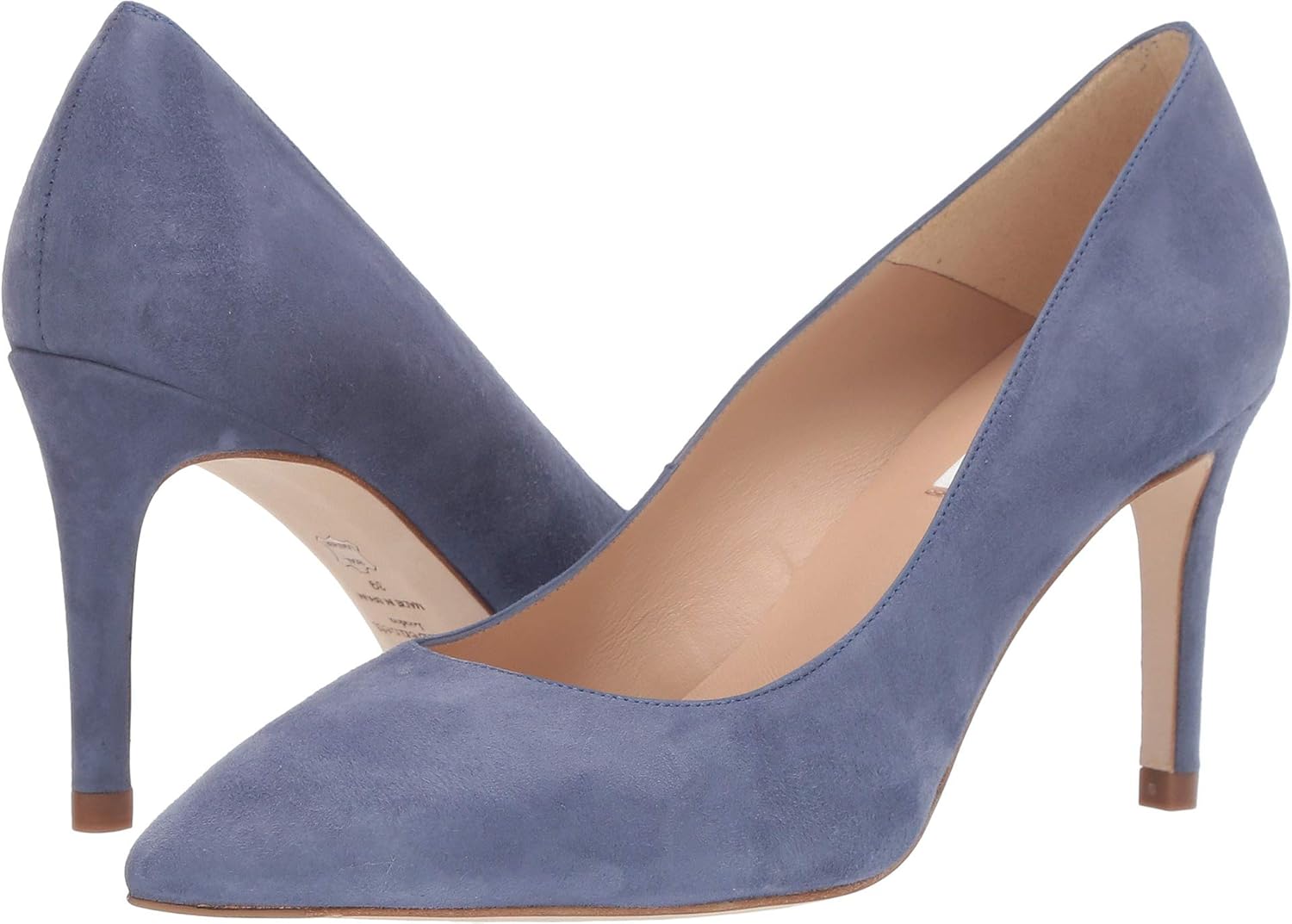 lk bennett blue velvet shoes