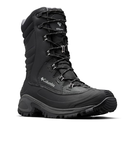 COLUMBIA MENS BUGABOO III XTM WATERPROOF INSULATED SNOW BOOT, BLACK/COLUMBIA GREY, 13