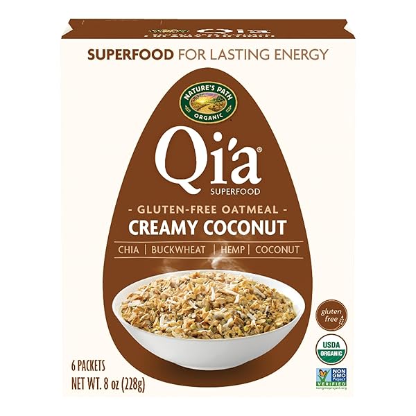 NATURE’S PATH ORGANIC QI’A CREAMY COCONUT INSTANT OATMEAL,...
