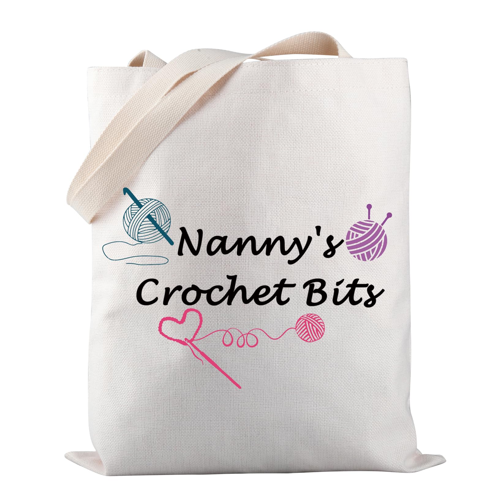 Nanny Crochet Shopping Bag Crochet Bits Crochet Accessories Tote Bag Nanny's Crochet Bits Mothers Day Gift (Nanny's Crochet Bits)