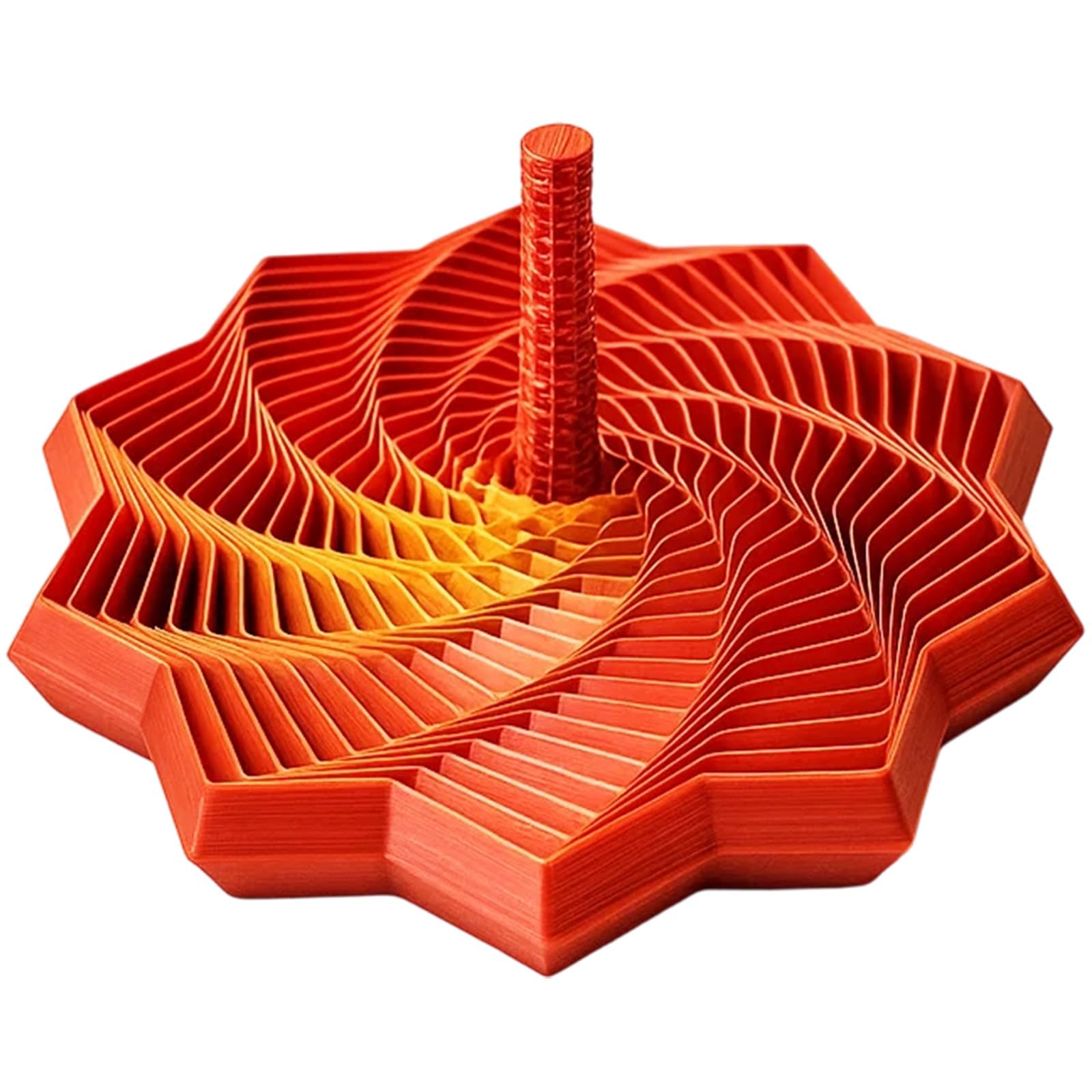 Fractal Sensory Fidget Star, 3D Printed Fidgets, 17 CM Expanded Sensory Fidget Star with Handle, Stress Relief Toy for Adults Kids Stuffers Gadgets