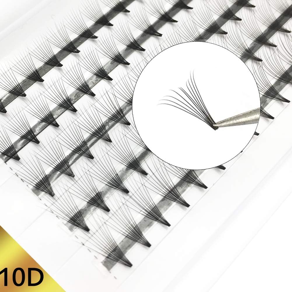 10D Lash Extensions 0.07 C Curl Voluem Eyelash Extensions Eyelash Extension 8-12mm Eyelashes Extension Long Pre Fanned Russian Lashes by Obeyalash (10D 0.07 C Mix)